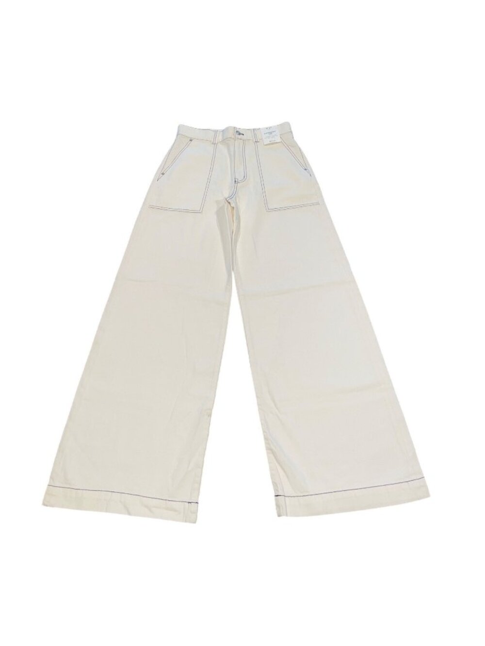 Madewell Superwide-Leg Utility Jeans Sz 27 Cream Hi Rise Festival Y2K 90s Retro